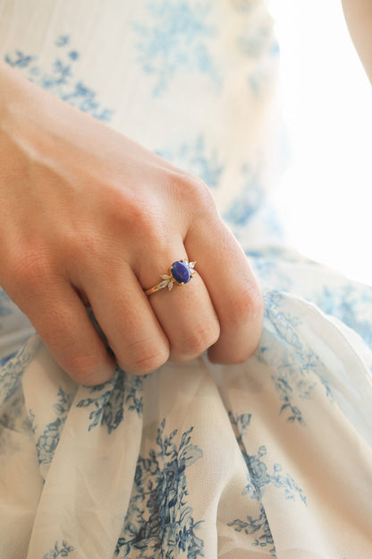Blythe Ring in Lapis by Rose & Clay