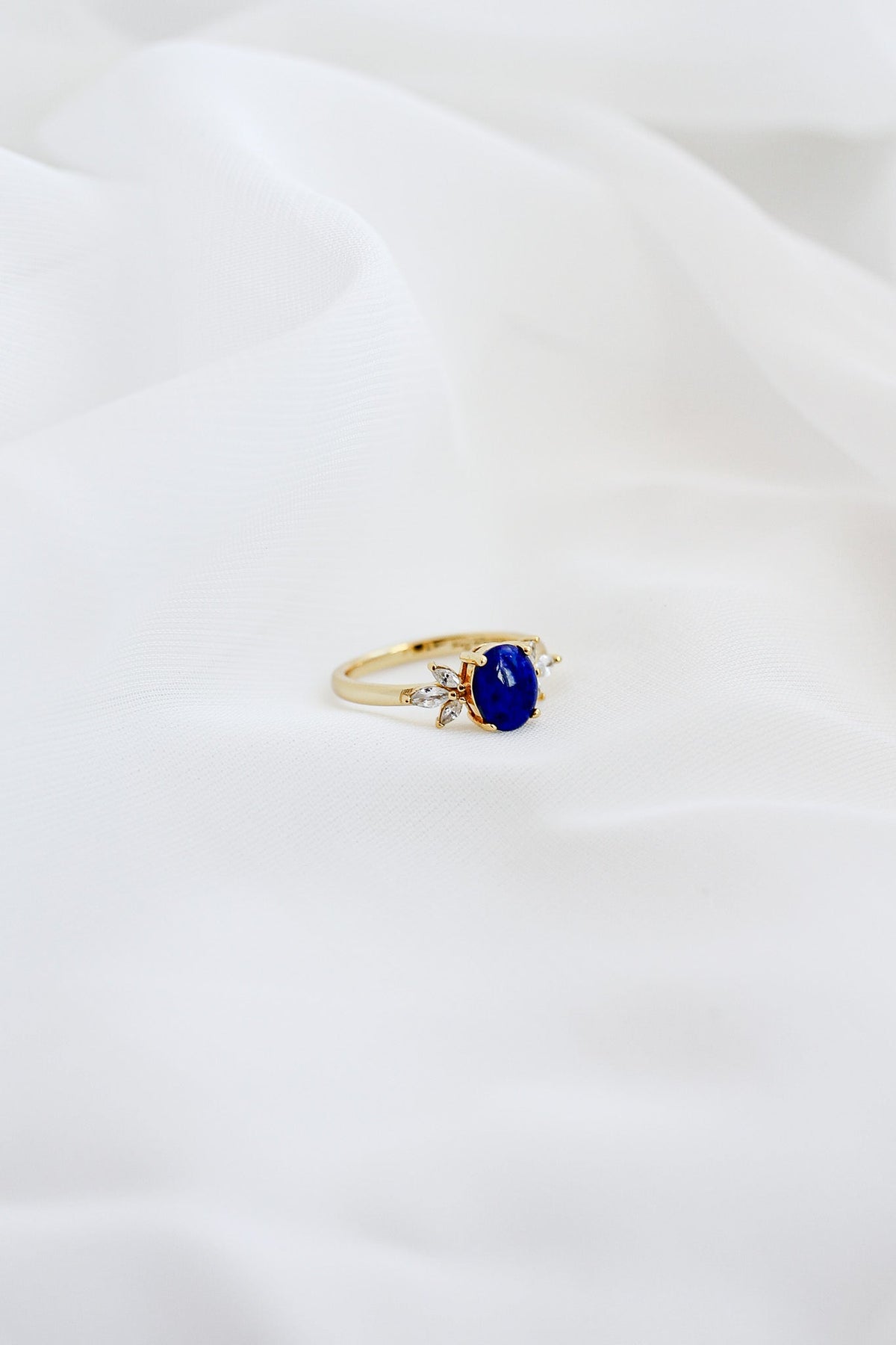 Blythe Ring in Lapis by Rose & Clay