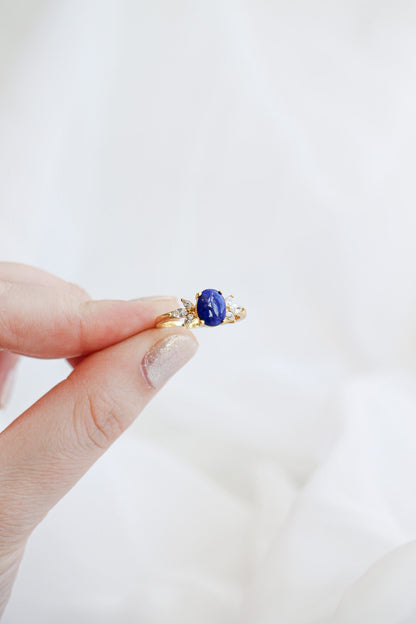 Blythe Ring in Lapis by Rose & Clay