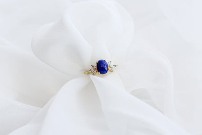 Blythe Ring in Lapis by Rose & Clay
