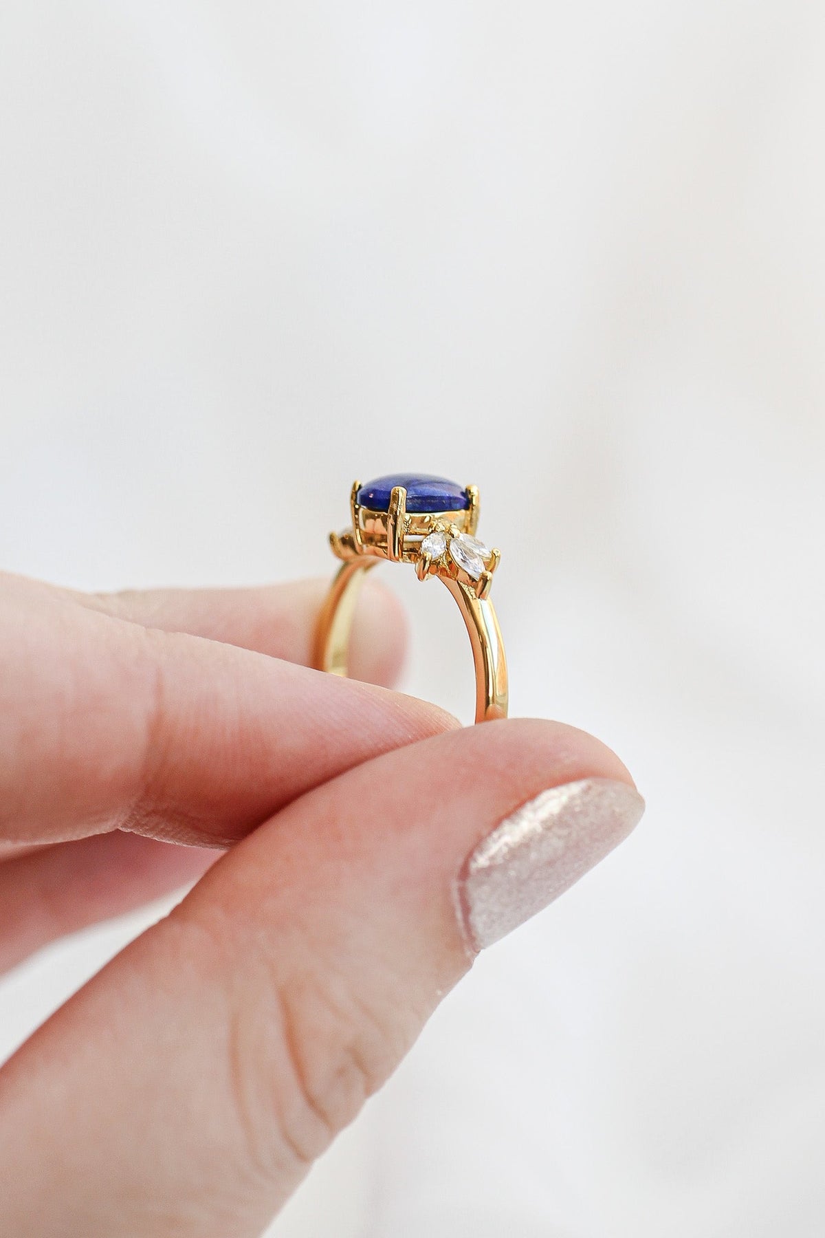 Blythe Ring in Lapis by Rose & Clay