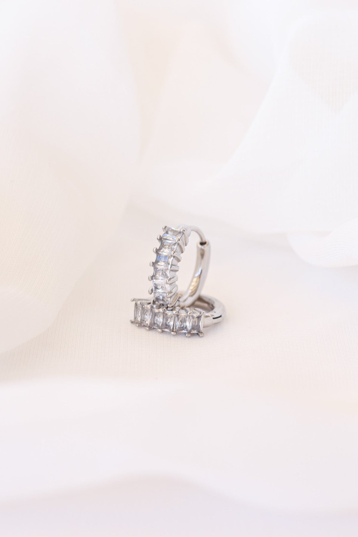 Diamond Hoop by Rose & Clay