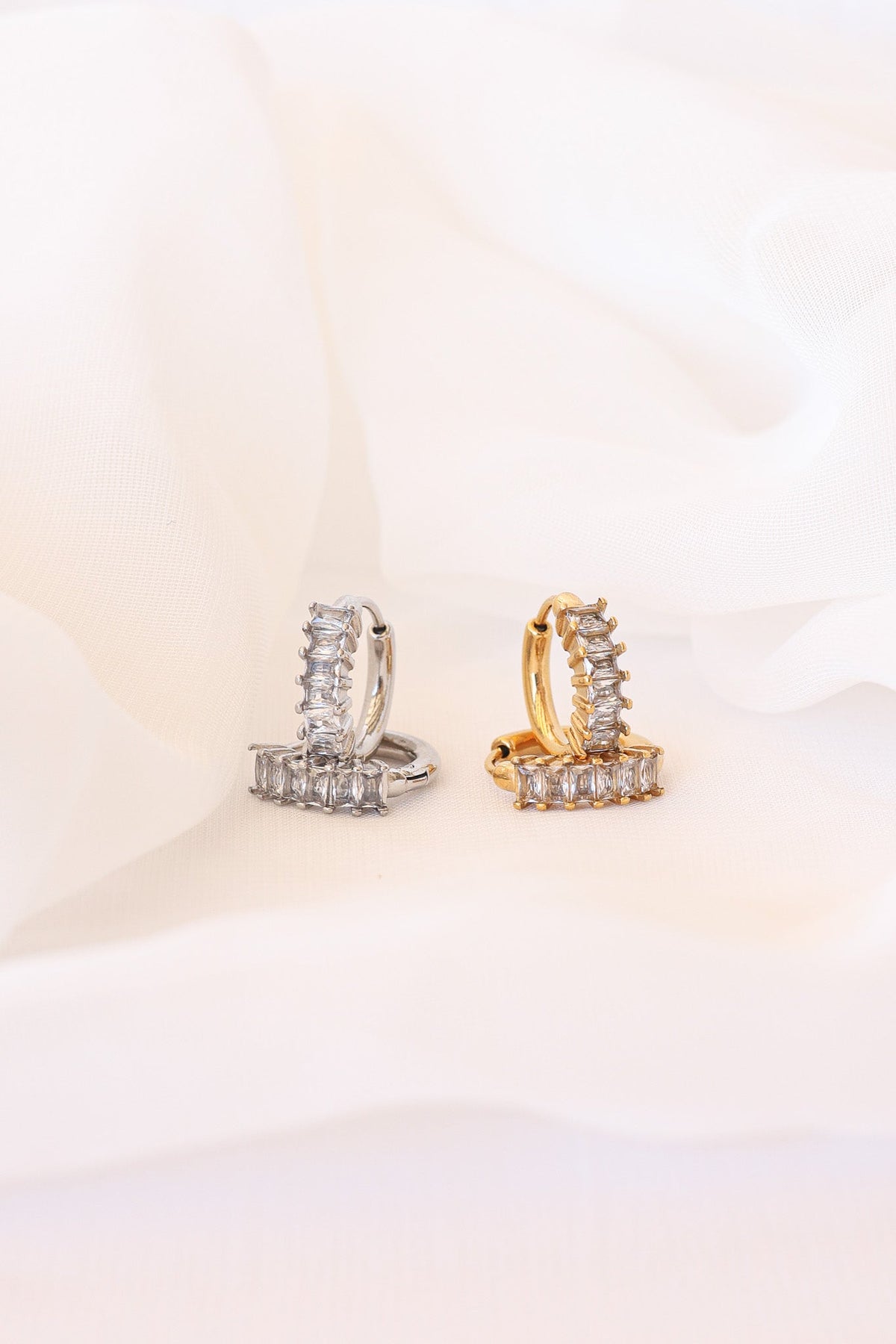 Diamond Hoop by Rose & Clay