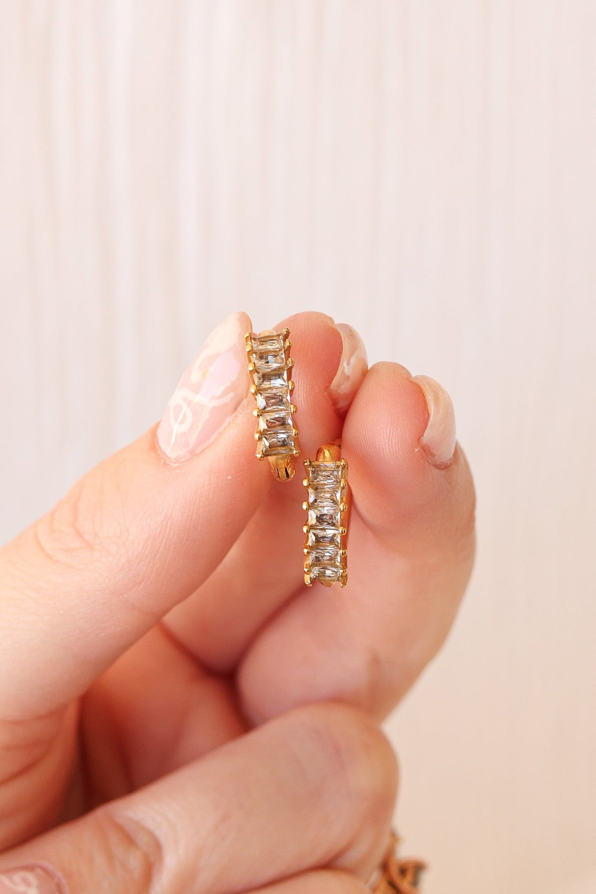 Diamond Hoop by Rose & Clay