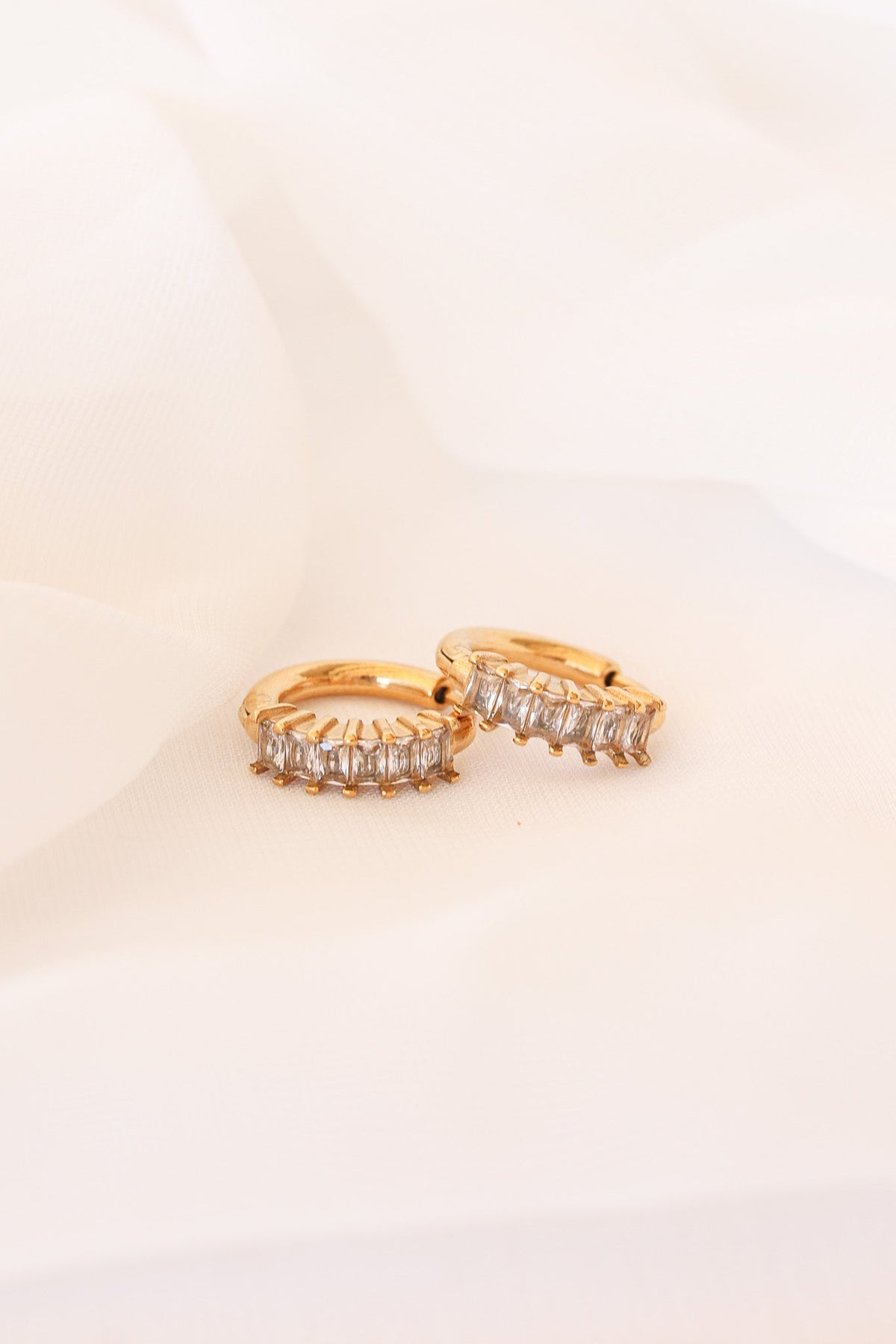 Diamond Hoop by Rose & Clay