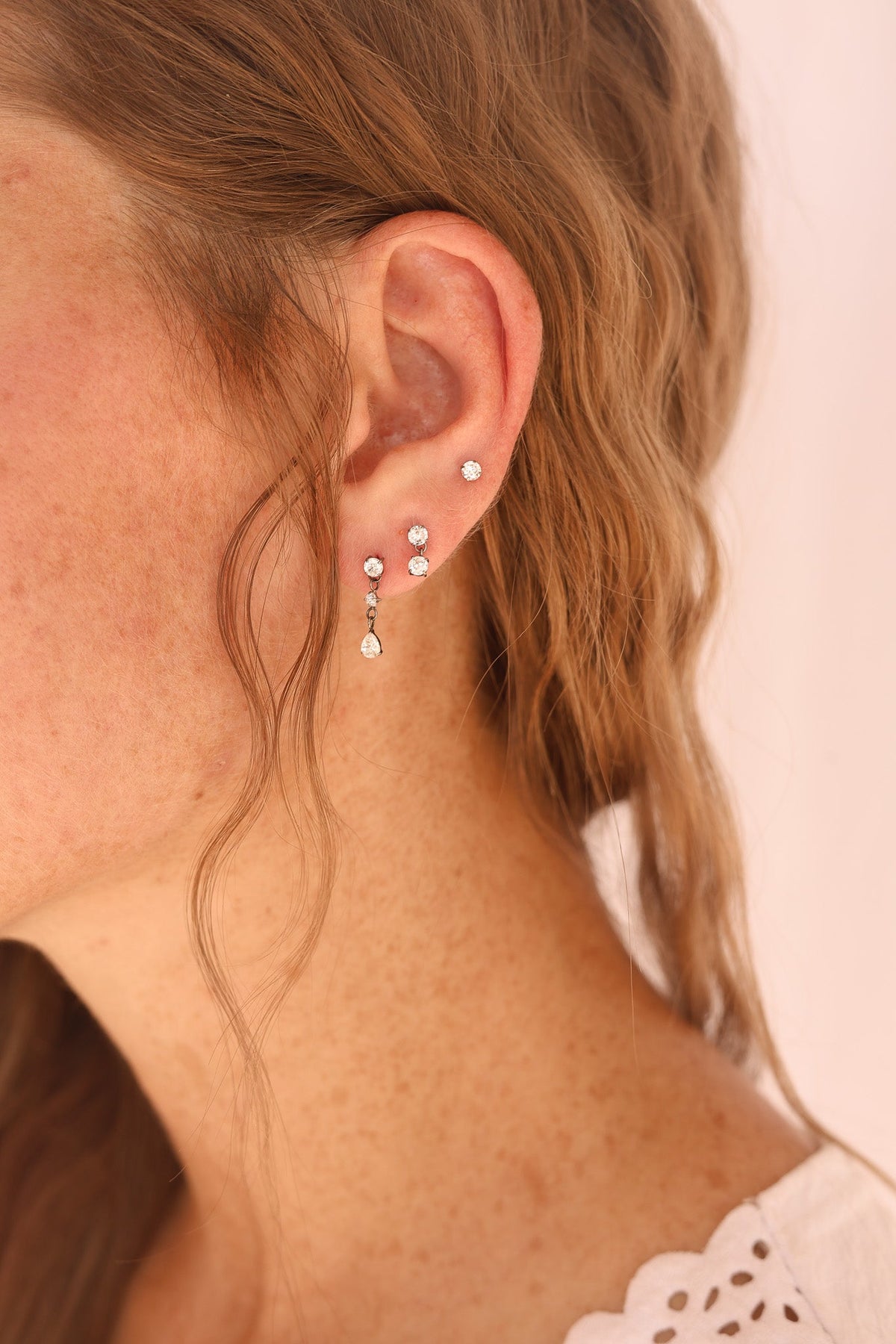 Crystal Flat Back Stud by Rose & Clay