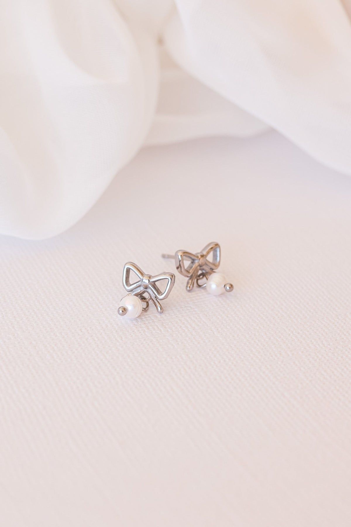 Jane Bow Earring by Rose & Clay