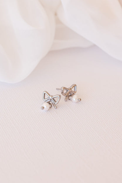 Jane Bow Earring by Rose & Clay