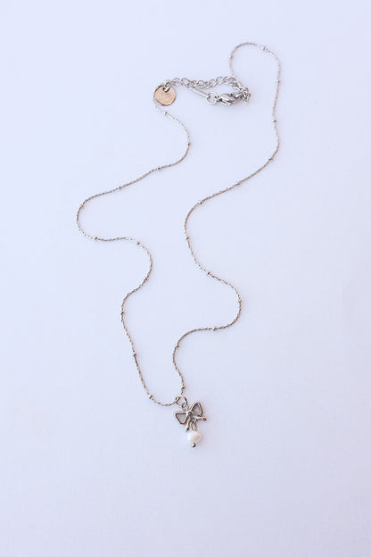 Jane Bow Necklace by Rose & Clay