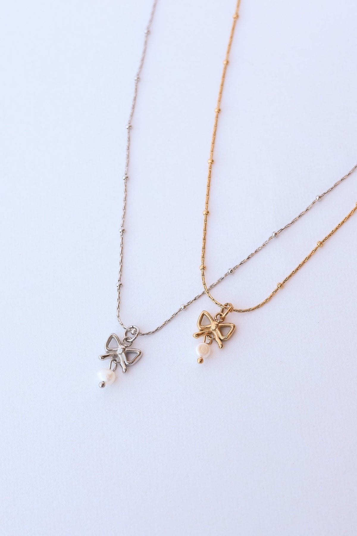 Jane Bow Necklace by Rose & Clay