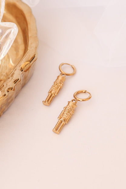 Nutcracker Huggie Hoop by Rose & Clay