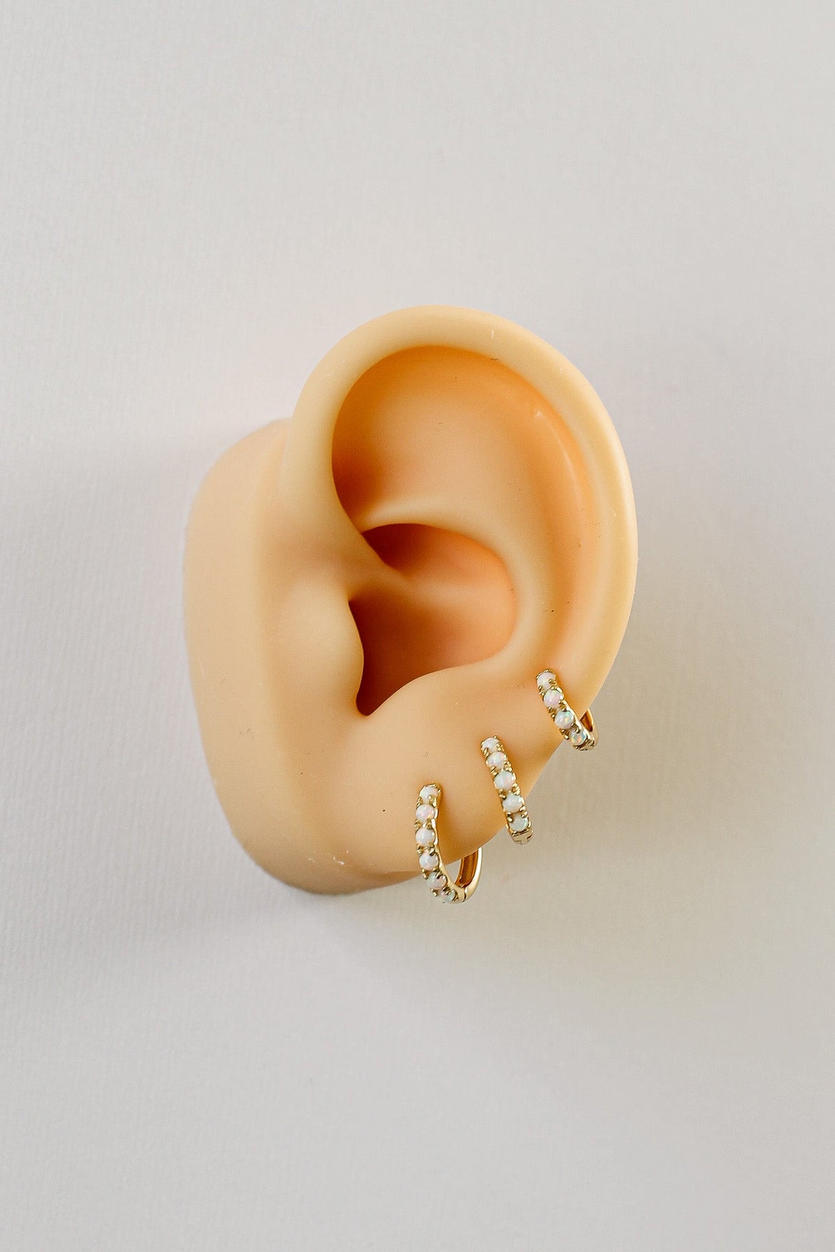 Micro Opal Hoop by Rose & Clay