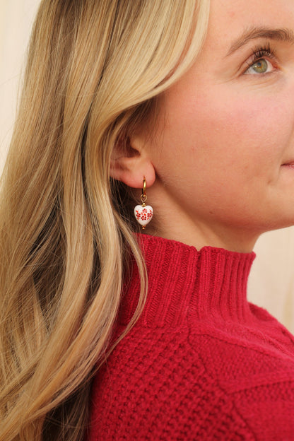 Bella Hoop in Red by Rose & Clay