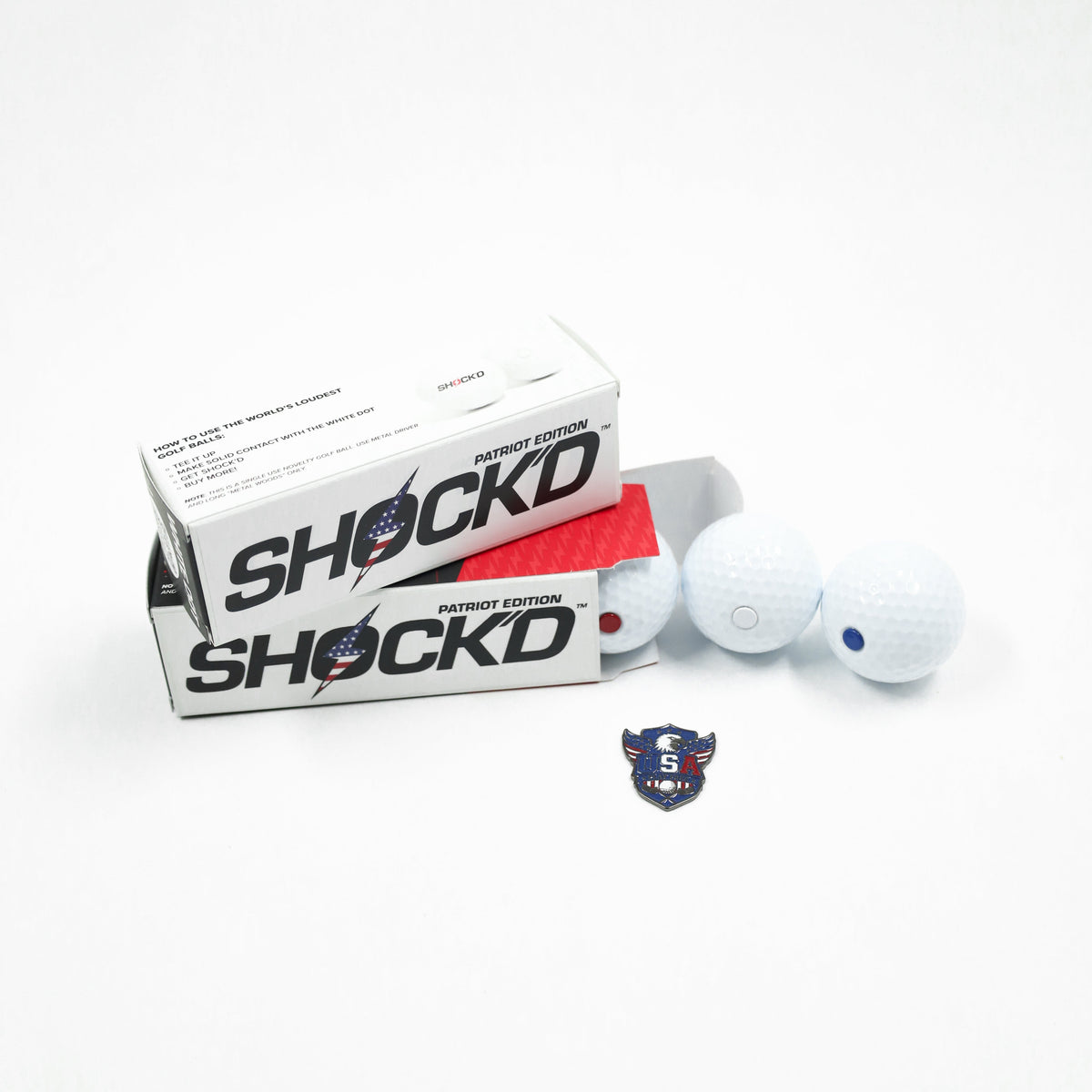 SHOCK'D Golf Balls - Patriot Edition by SHOCK'D Golf Balls