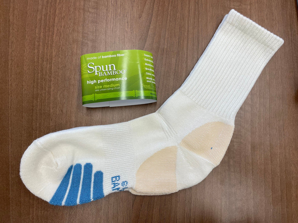 High performance bamboo viscose athletic crew socks