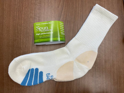 High performance bamboo viscose athletic crew socks