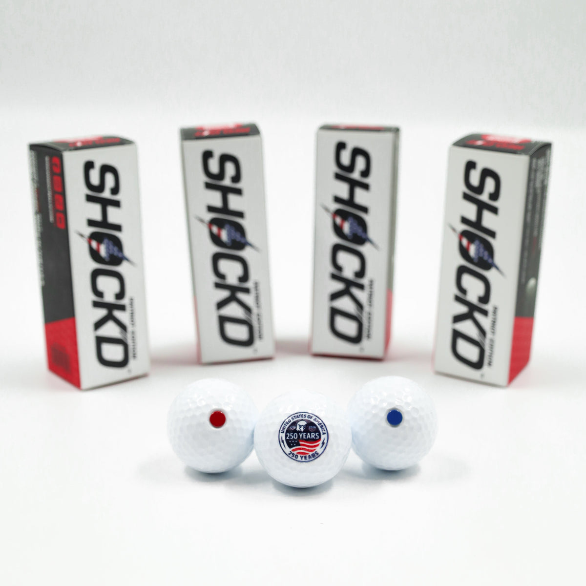 SHOCK'D Golf Balls - Patriot Edition by SHOCK'D Golf Balls