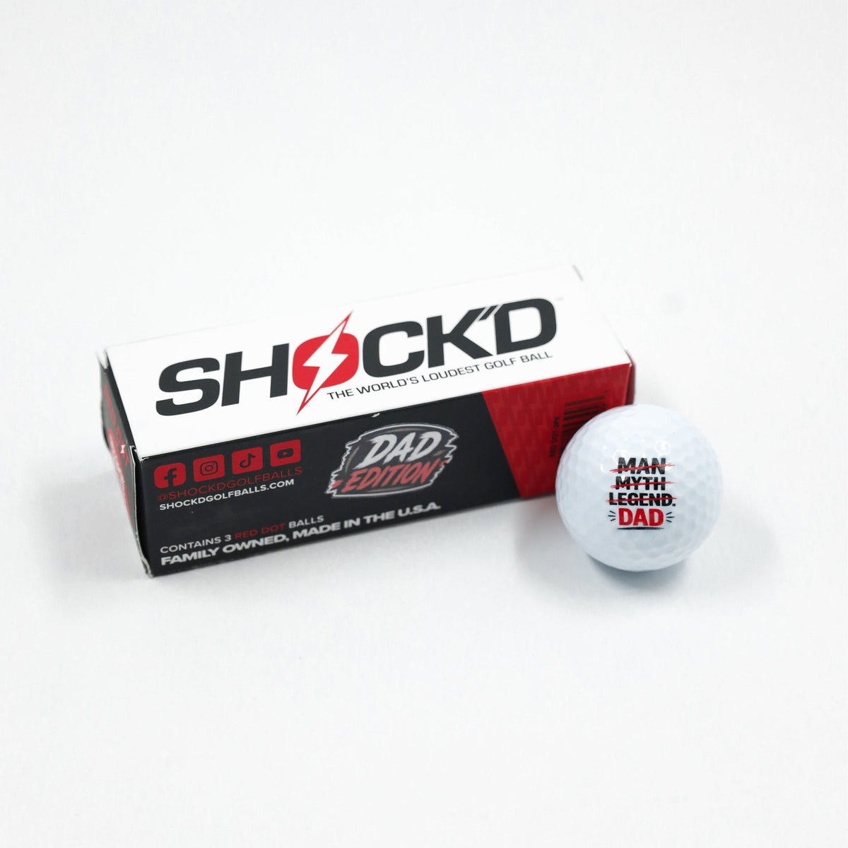 SHOCK'D Golf Balls by SHOCK'D Golf Balls