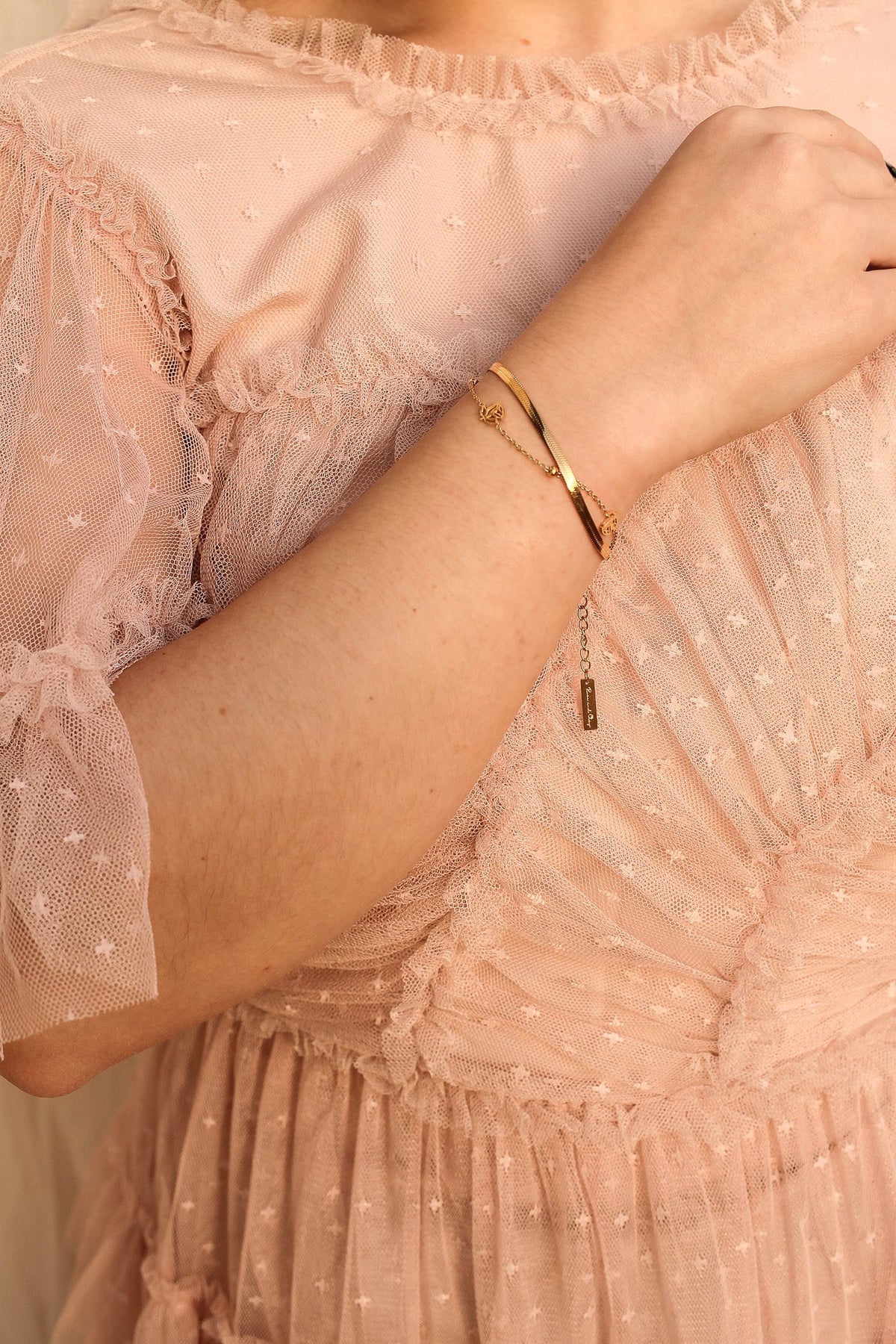 Anne Layered Bracelet by Rose & Clay