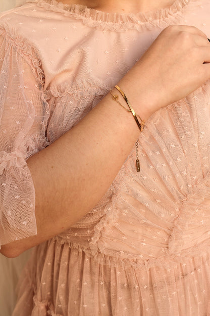 Anne Layered Bracelet by Rose & Clay