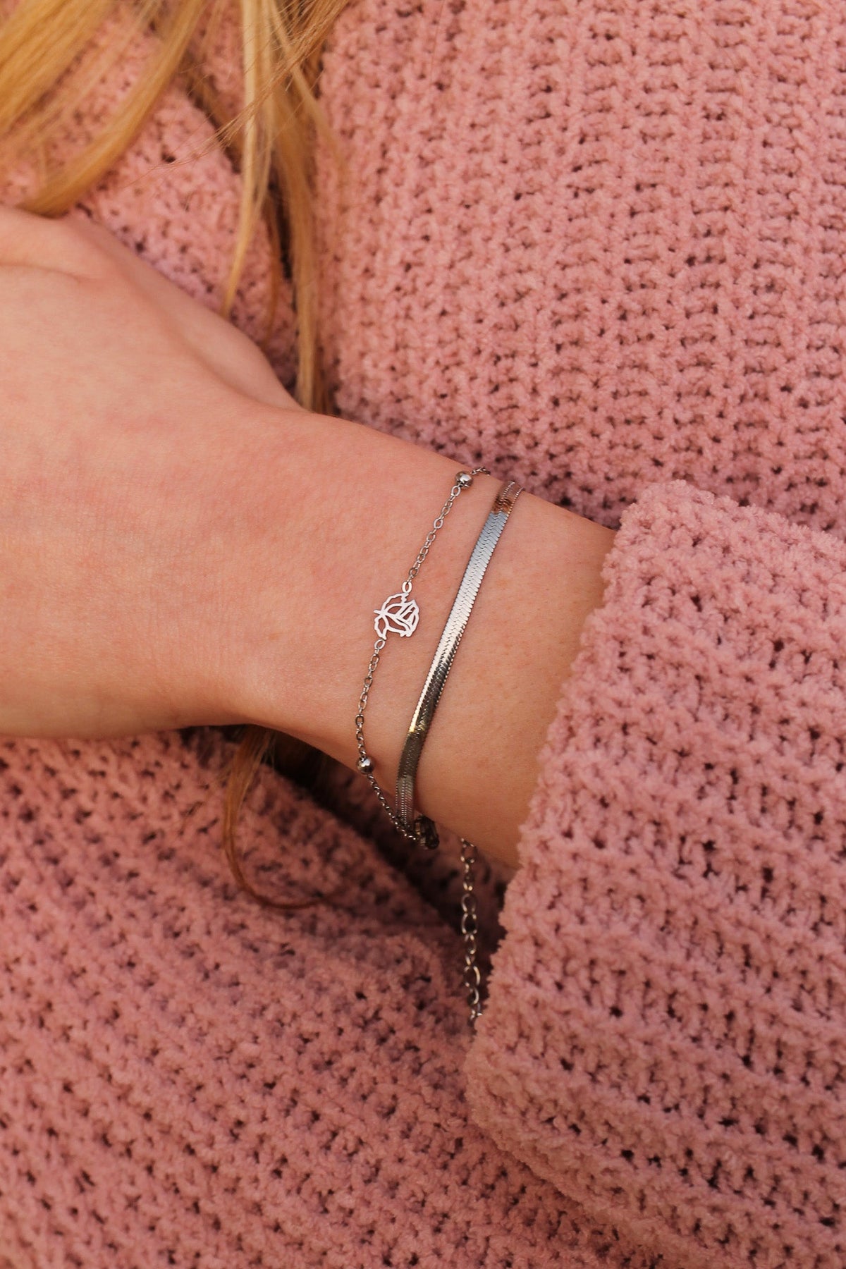 Anne Layered Bracelet by Rose & Clay