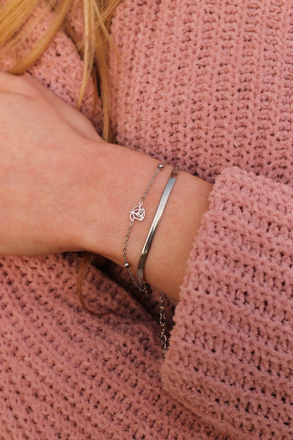 Anne Layered Bracelet by Rose & Clay