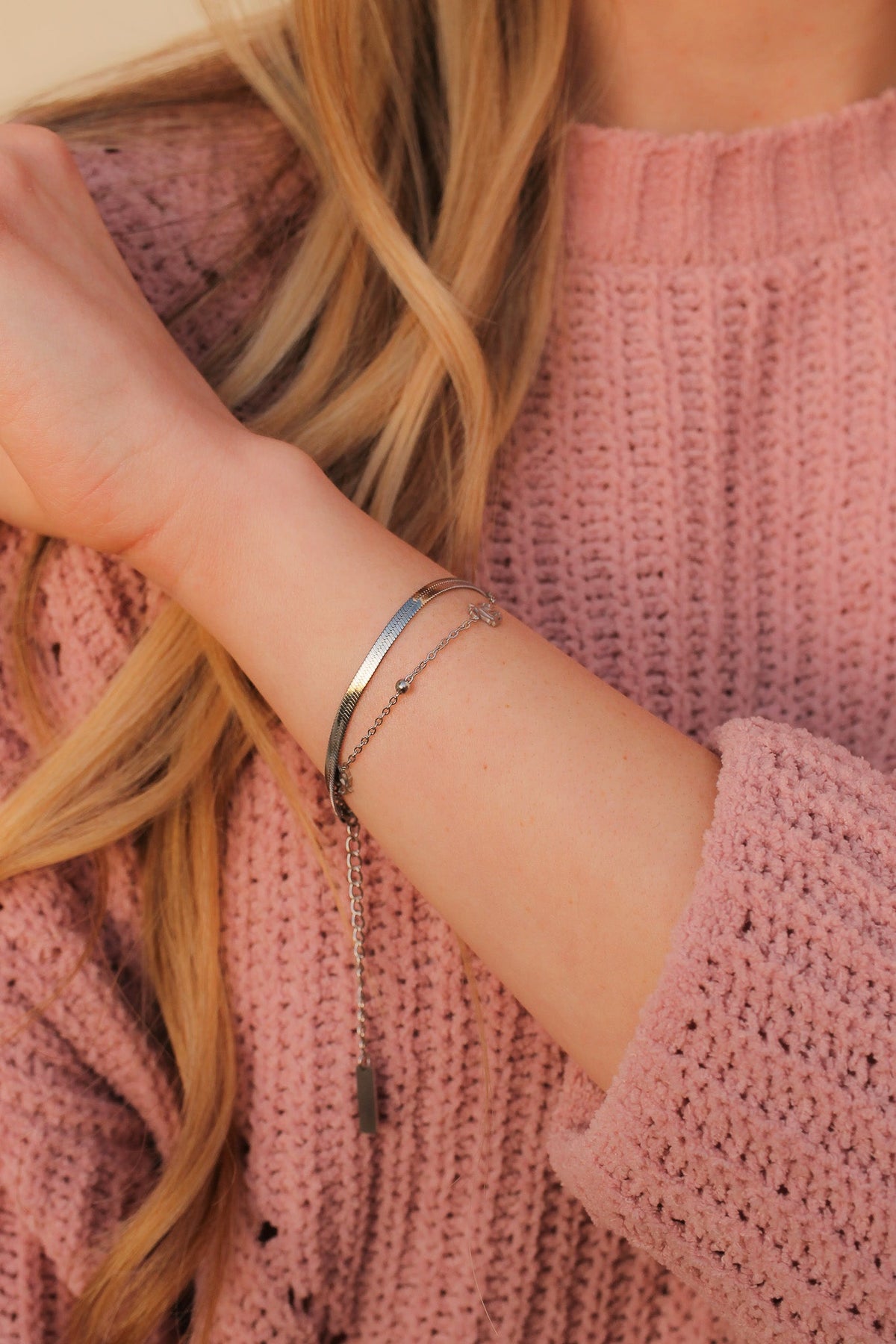 Anne Layered Bracelet by Rose & Clay