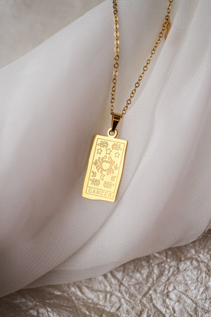 Zodiac Pendant Necklace by Rose & Clay