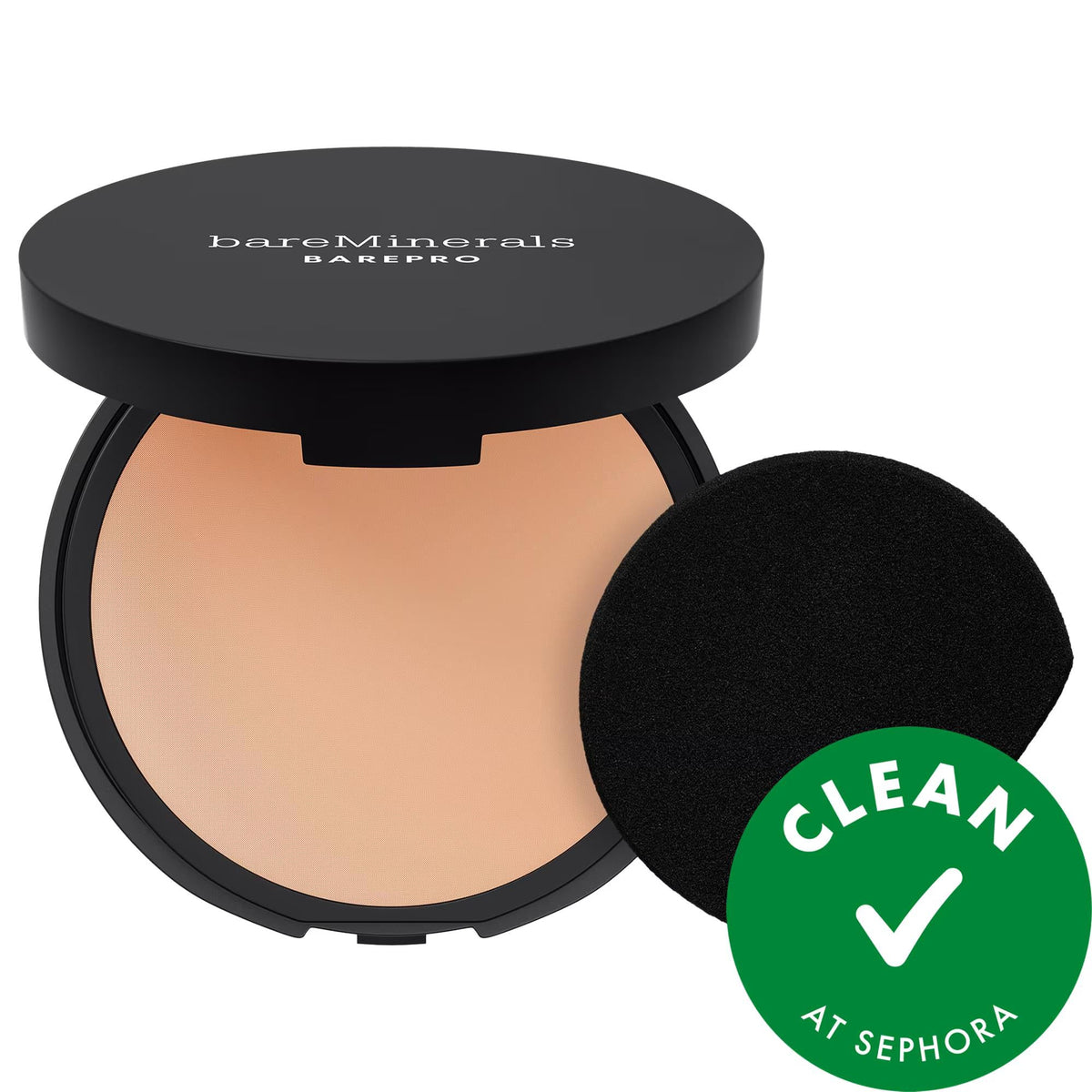 BAREPRO 24HR Skin Perfecting Talc-Free Matte Powder Foundation - Vegan, Long-Lasting Full Coverage Makeup by Beauty Care Bag