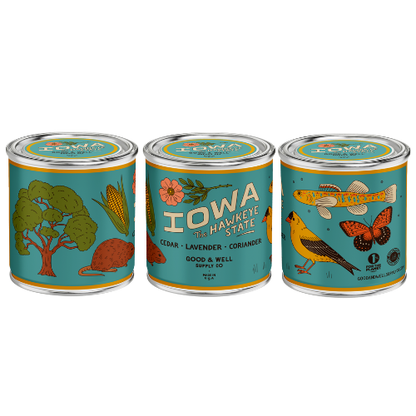 Iowa State Candle by Good & Well Supply Co.