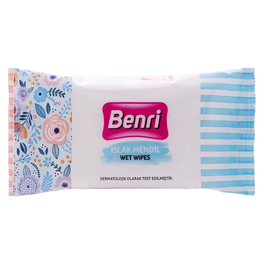 Benri Wet Wipes Gentle Cleansing Triple Pack 3x15 Count by Beauty Care Bag