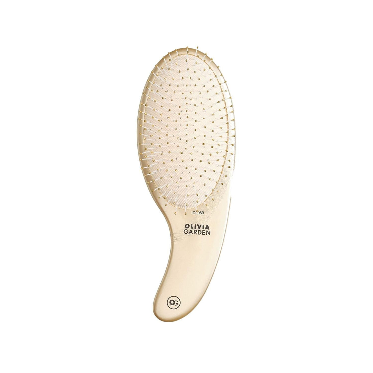 Olivia Garden Expert Care curve detangling brush in gold