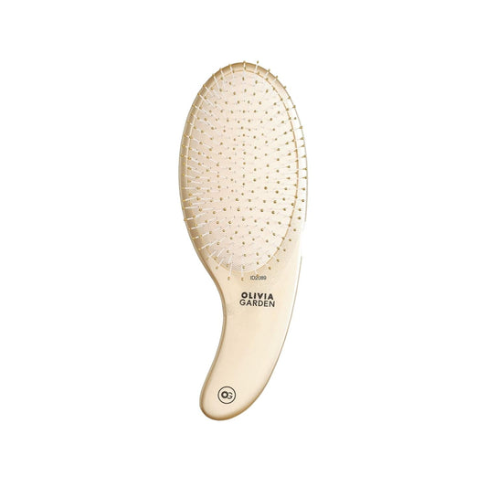 Olivia Garden Expert Care curve detangling brush in gold