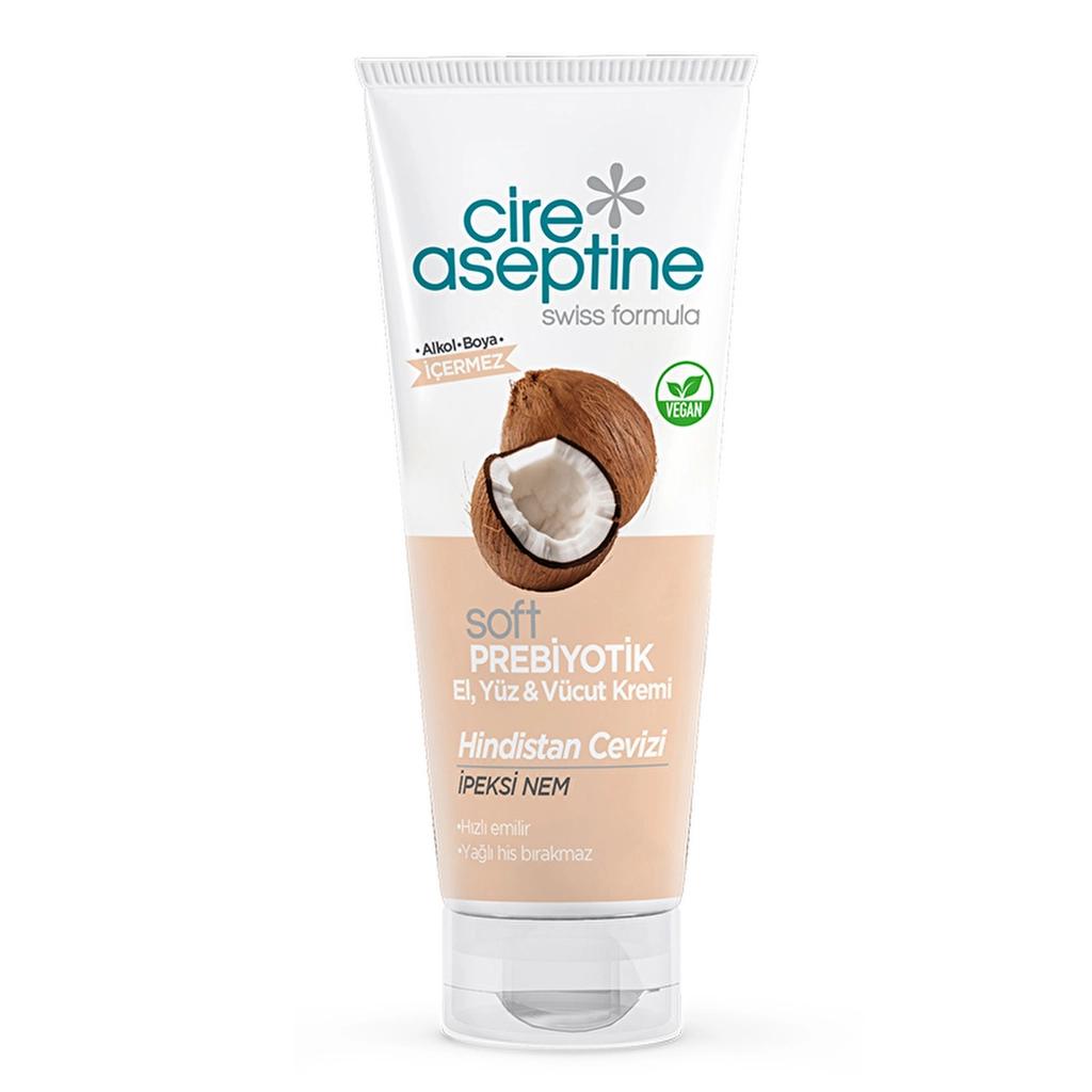 Cire Aseptine Soft Coconut Prebiotic Cream for Soft Skin 75ml by Beauty Care Bag
