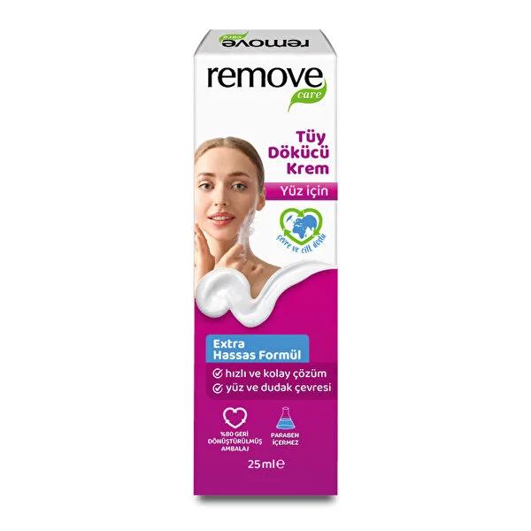 Remove Care: Gentle Facial Hair Removal Cream - Fast Acting, Sensitive Skin Formula, Painless Face Hair Removal, 25ml by Beauty Care Bag