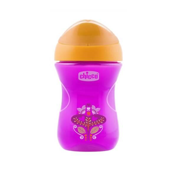 Chicco Baby Cup 12m+ - 266ml Purple Heart Design, Easy Transition from Bottle to Cup by Beauty Care Bag