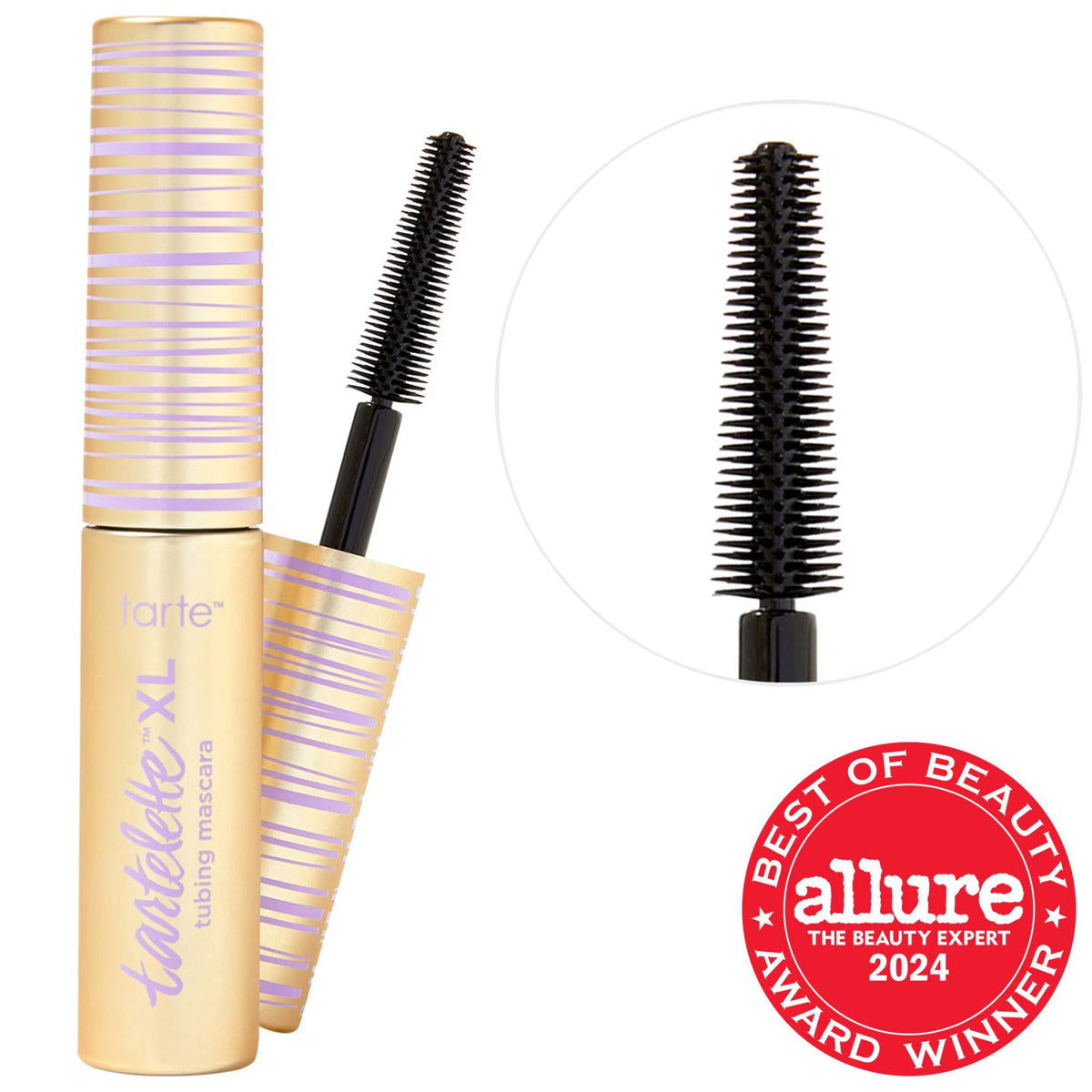 Tarte Tarteletteª XL Tubing Mascara: 24-Hour Flake-Free Lengthening & Curling Mascara for Sensitive Eyes - Award-Winning Beauty by Beauty Care Bag