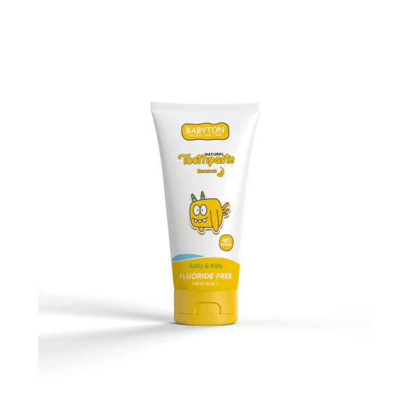 Babyton Natural Banana Toothpaste for Kids 50g by Beauty Care Bag