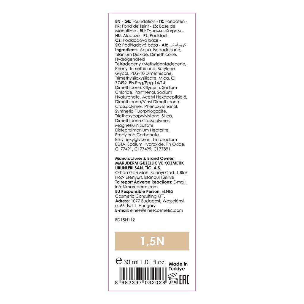 Maruderm Make Up Your Shades Foundation 1.5N 30ml by Beauty Care Bag