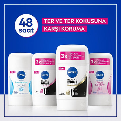 Nivea Fresh Natural Women's Deodorant Stick - 48 Hour Protection, Aluminum-Free, 1.69 fl oz by Beauty Care Bag