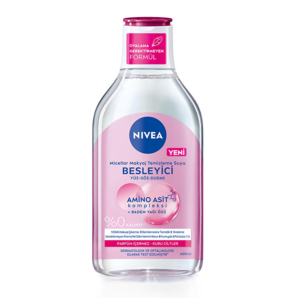 Nivea micellar makeup remover water for face, eyes and lips