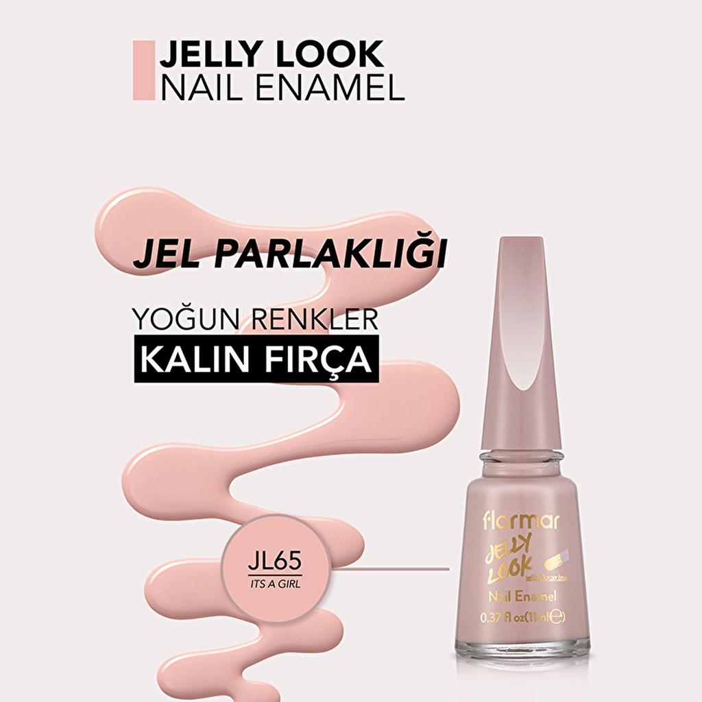 Flormar Jelly Look High-Shine Gel Effect Nail Polish 11ml by Beauty Care Bag