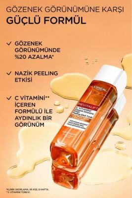 L'Oreal Paris Revitalift Vitamin C Toner: Pore Minimizing, AHA Exfoliating & Skin Brightening Facial Toner - Alcohol-Free, Peeling Effect by Beauty Care Bag