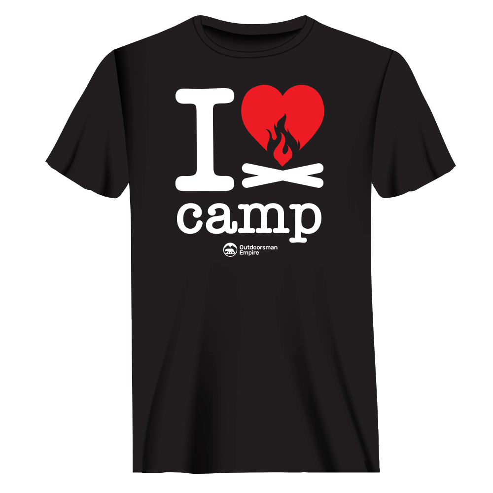 I Love Camp T-Shirt for Men by Outdoorzees