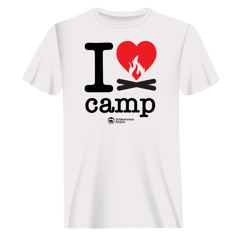 I Love Camp T-Shirt for Men by Outdoorzees