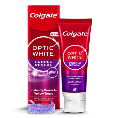 Colgate Optic White Purple Reveal Color-Correcting Toothpaste 75ml by Beauty Care Bag