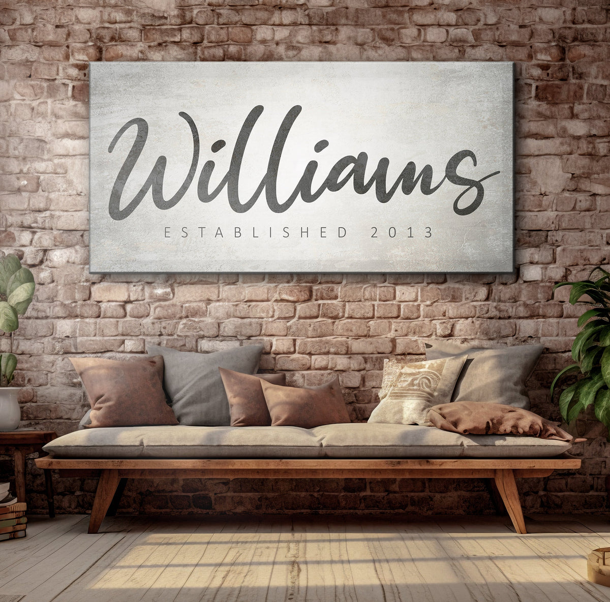 Family Name Sign IV by Tailored Canvases