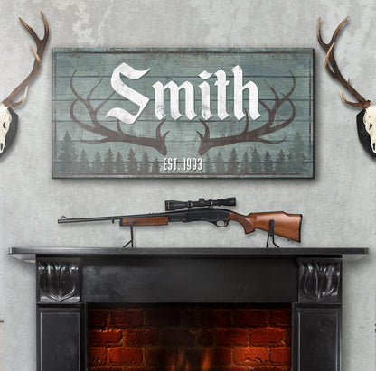 RUSTIC FAMILY ANTLER -LP1 by Tailored Canvases