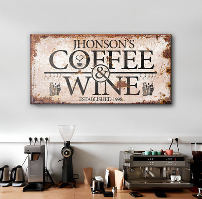 Coffee and Wine Sign II by Tailored Canvases