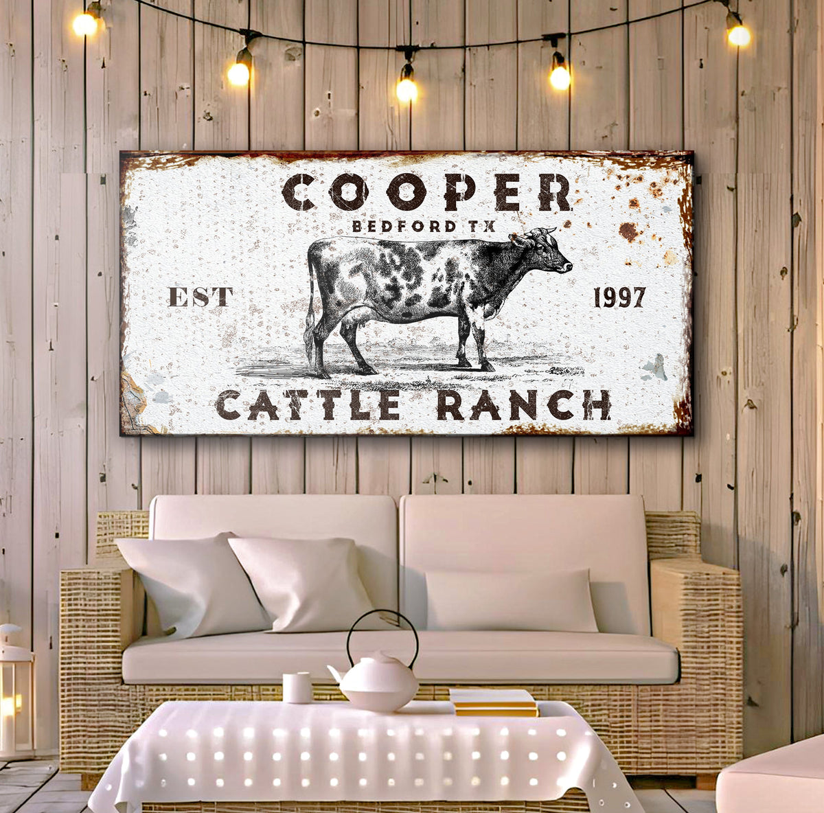 Cattle Ranch Rustic - LP1 by Tailored Canvases